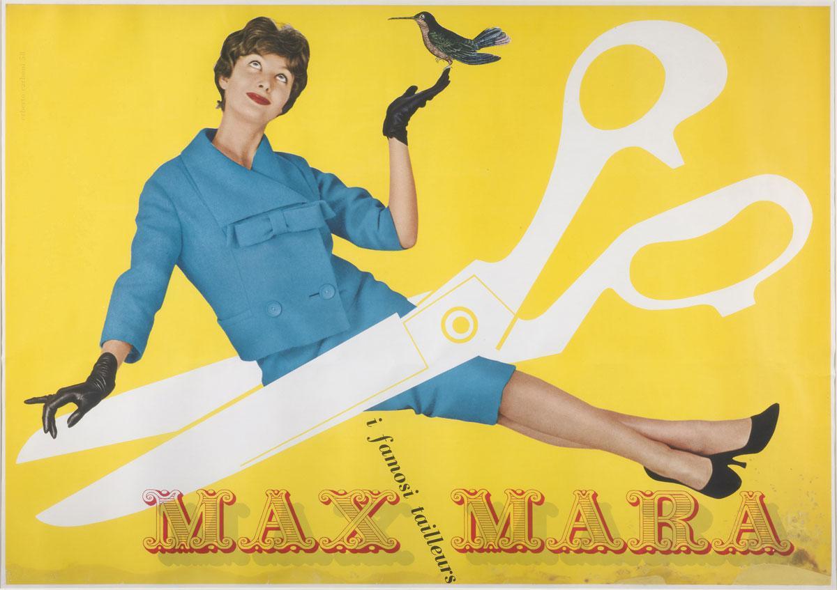 Ce poster est la première image de publicité de Max Mara.