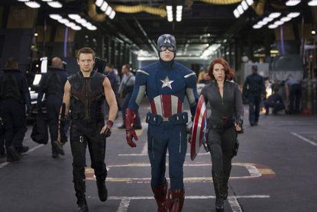 The Avengers - Jeremy Renner, Chris Evans et Scarlett Johansson