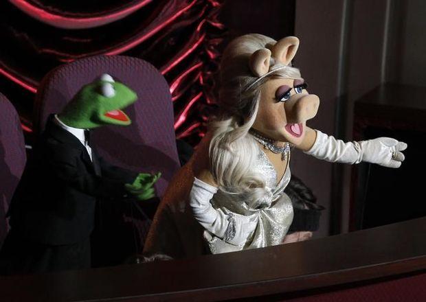 Kermit de Kikker en Miss Piggy