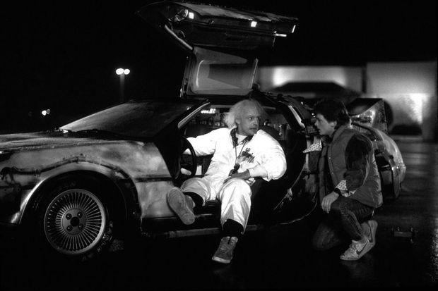 Christopher Lloyd en Michael J. Fox in Back To The Future