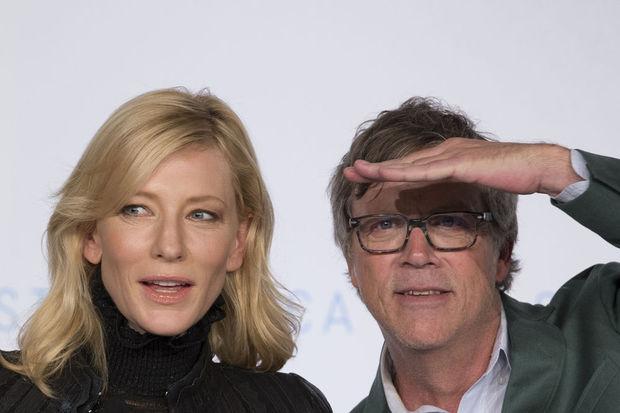 Carol-regisseur Todd Haynes, hier naast Cate Blanchett (links)