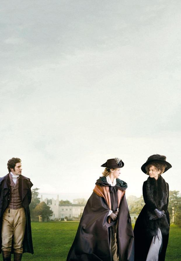 (vlnr.) Tom Bennett, Chloë Sevigny en Kate Beckinsale in Love & Friendship: victoriaanse zedenfarce.