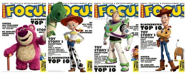 2010: vier Toy Story-covers voor de derde Toy Story-film