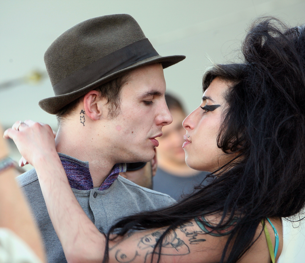 Amy Winehouse en Blake Fielder-Civil op Coachella in 2007.