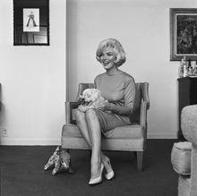 Marilyn Monroe en haar hondje Maf