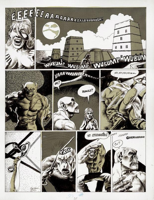 De wereld van striptekenaar Richard Corben is er een van fantasie en testosteron
