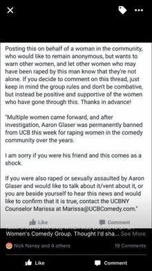 Amy Schumer over hetze rond verkrachtingszaak in comedykring: 'Focus op wat verkrachting precies is'
