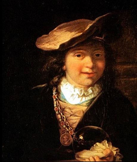 Le Garçon à la bulle de savon de Rembrandt