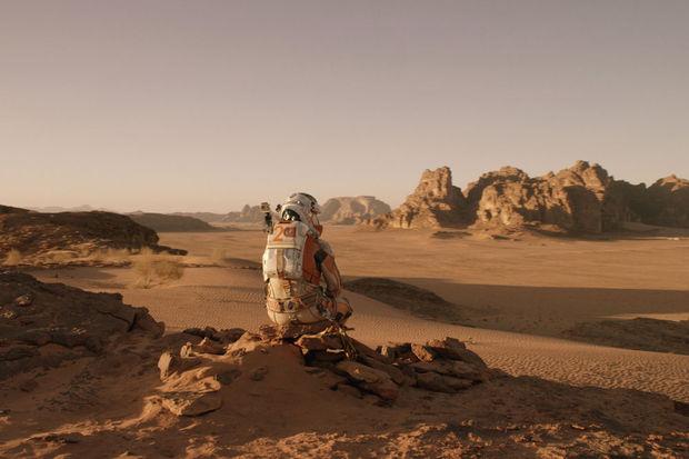 Matt Damon dans The Martian (Seul sur Mars) de Ridley Scott.