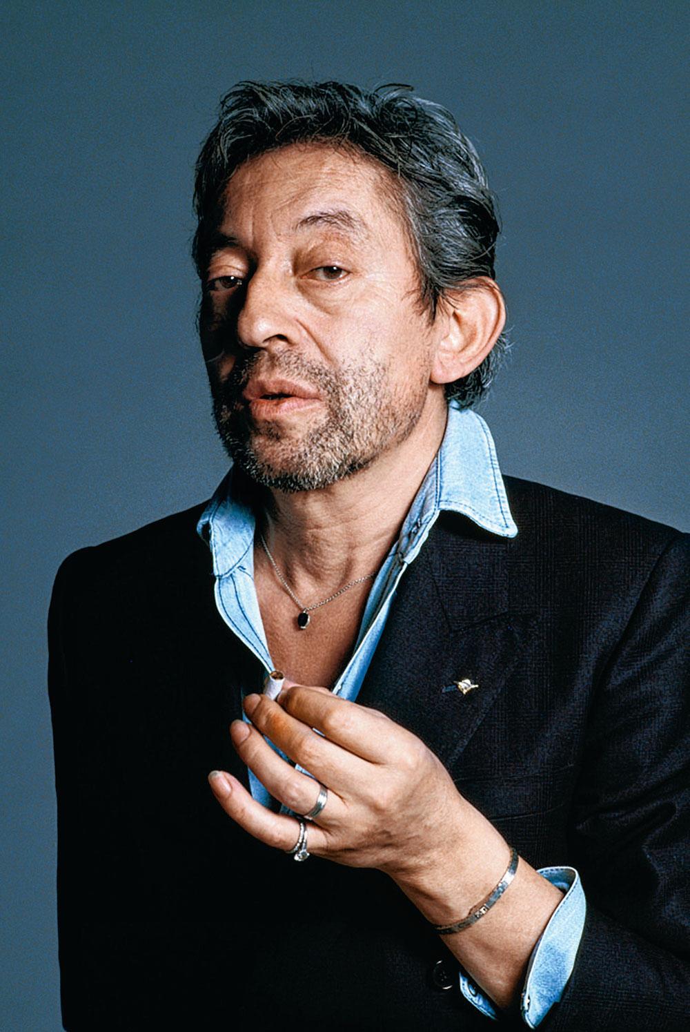 Portrait studio de Serge Gainsbourg.