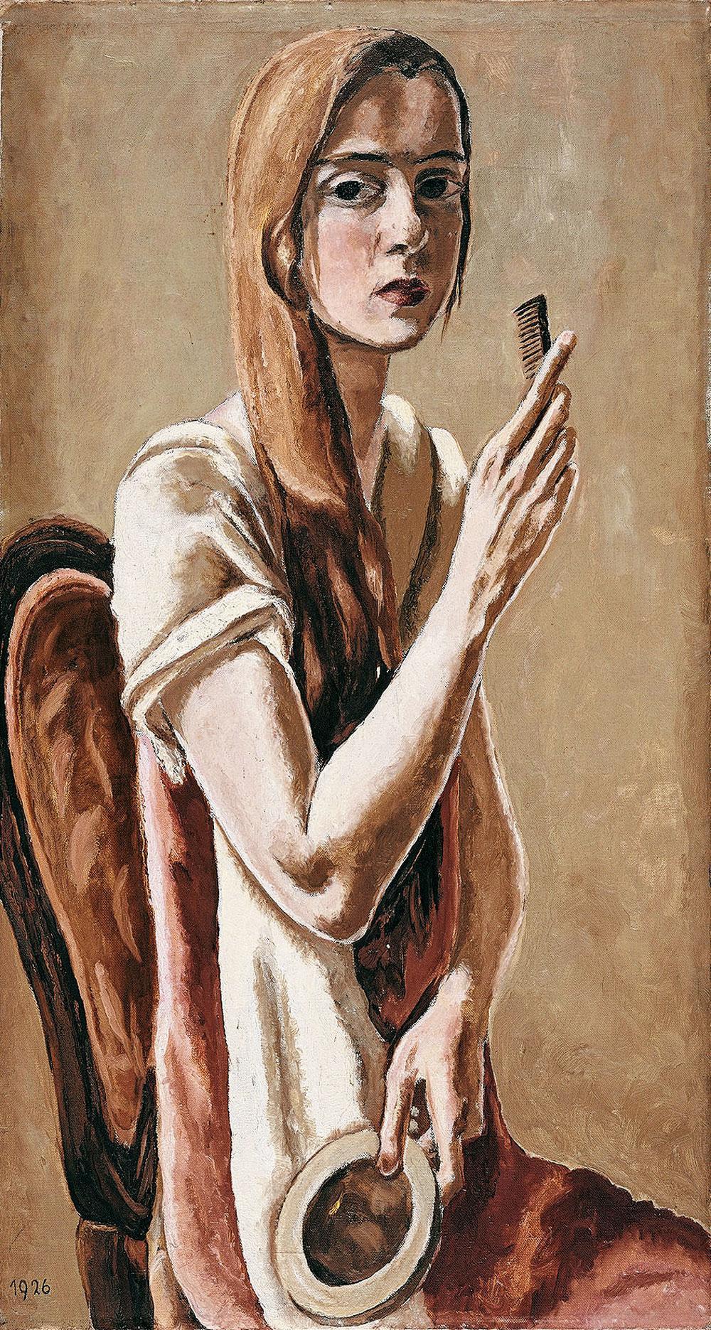 Marie-Louise von Motesiczky, Autoportrait au peigne, 1926.