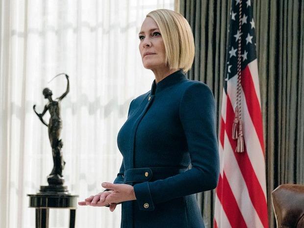 Robin Wright, redoutable Claire Underwood dans House of Cards.