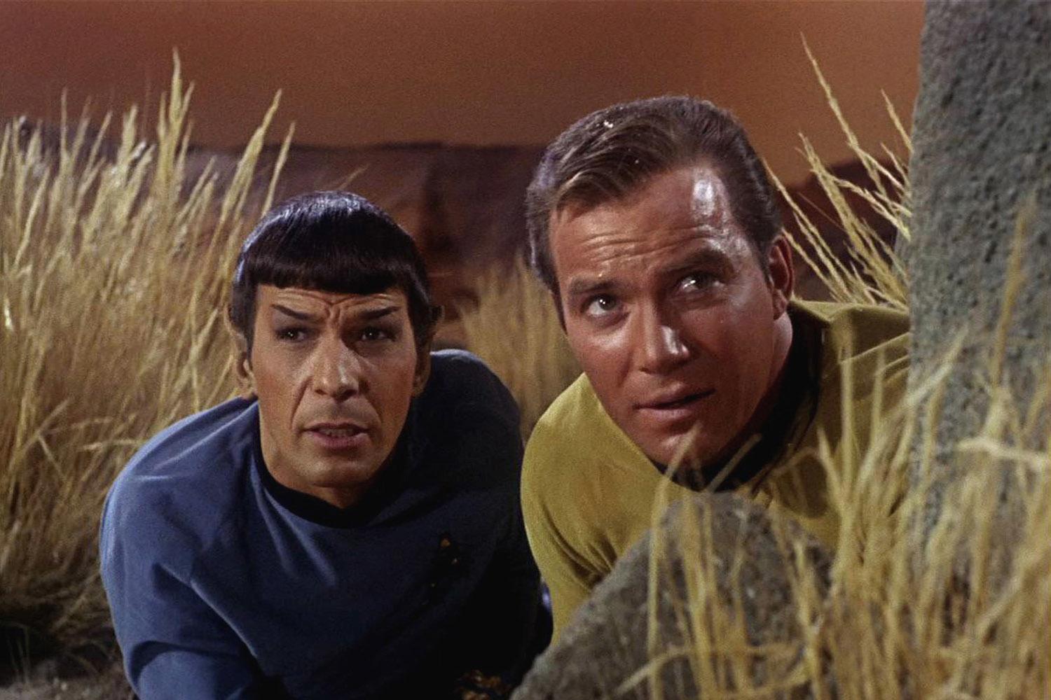 Leonard Nimoy et William Shatner dans Star Trek