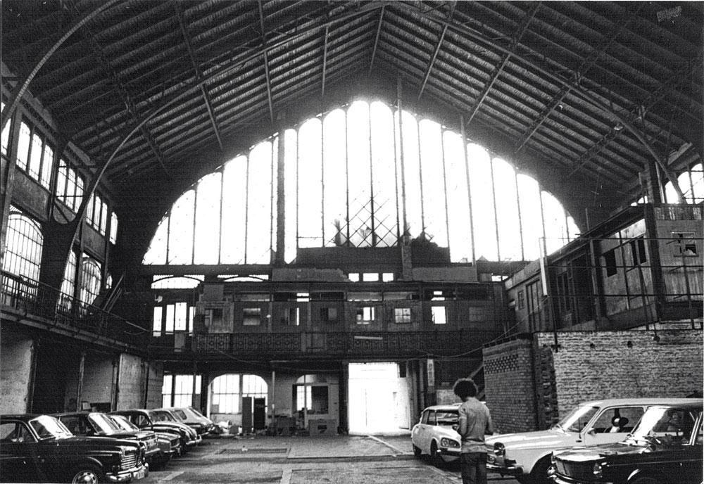 Les Halles de Schaerbeek ont été utilisées comme parking dans les années 1970.