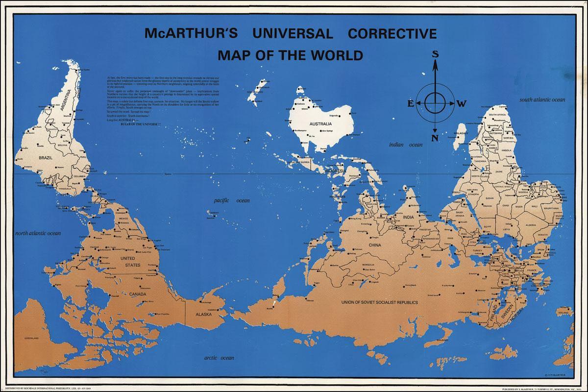 Le planisphère de Stuart McArthur (1979) et son monde 