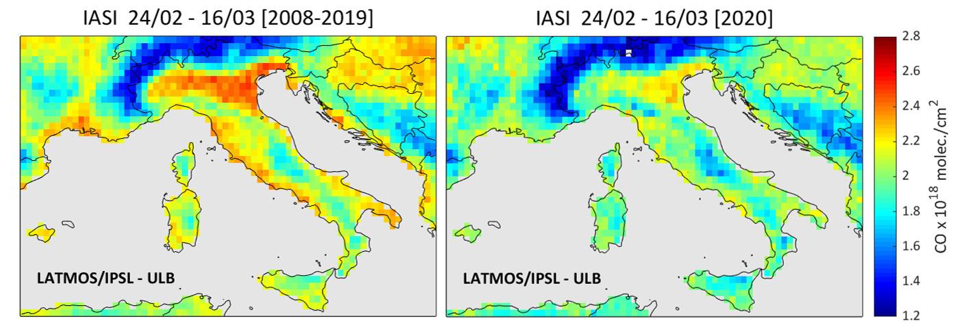 La qualité de l'air en Italie depuis le début des mesures anti coronavirus