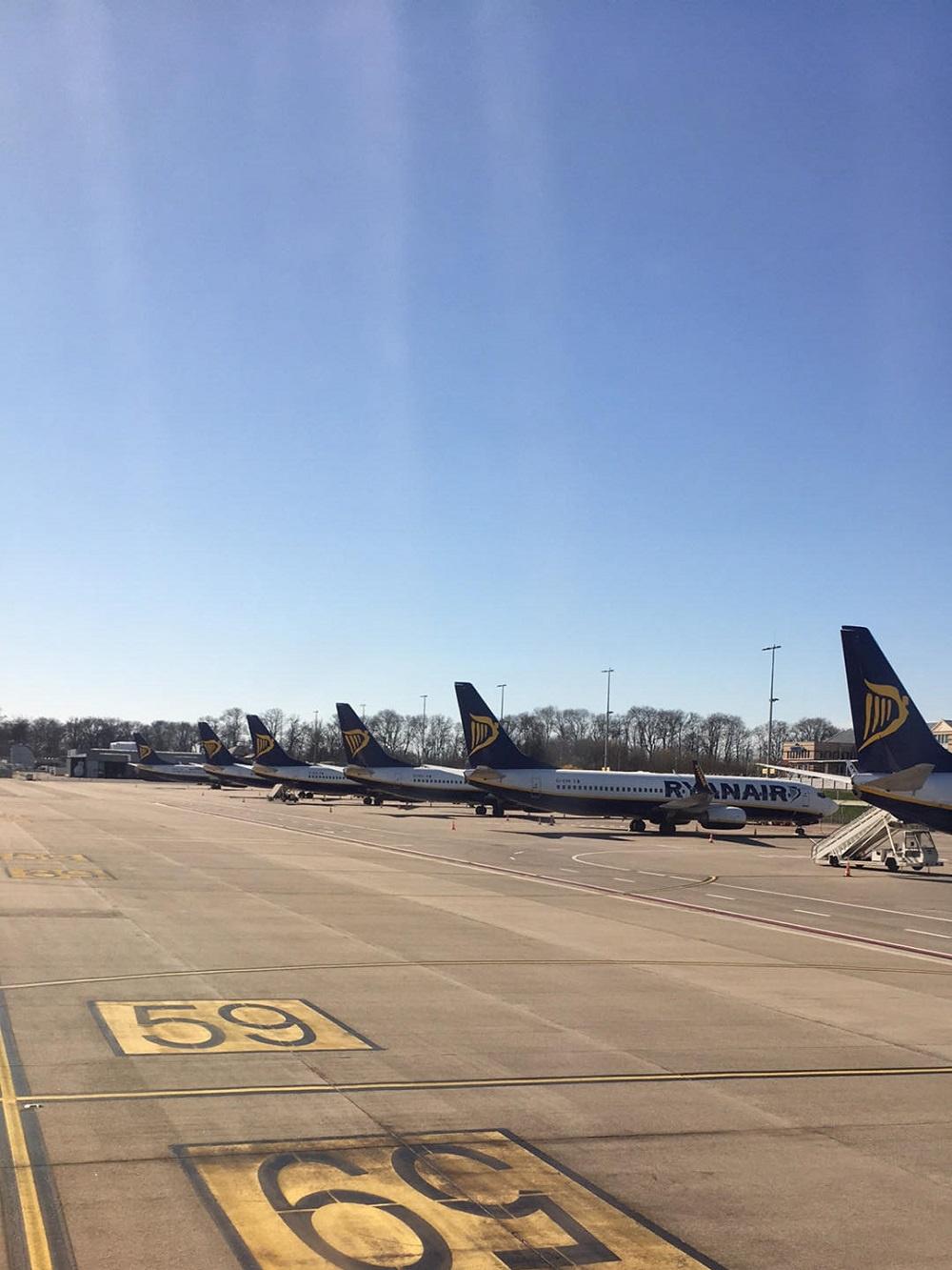 A Charleroi, les derniers vols décollent complètement vides (photos)
