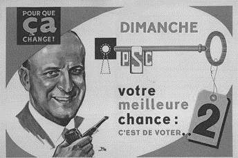 Affiche électorale de Théo Lefèvre, 1958