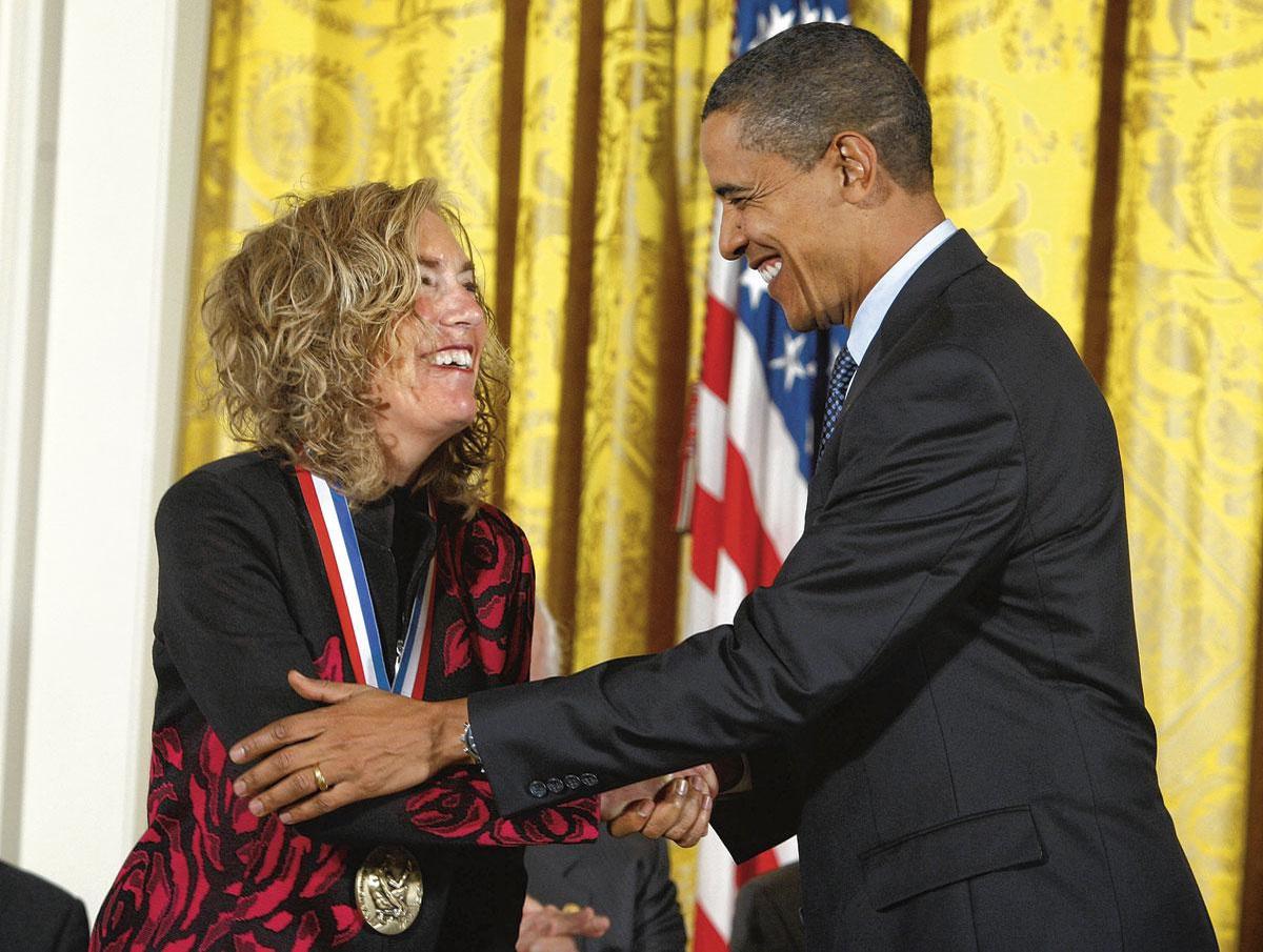 En octobre 2009, à la Maison-Blanche, Elaine Fuchs (