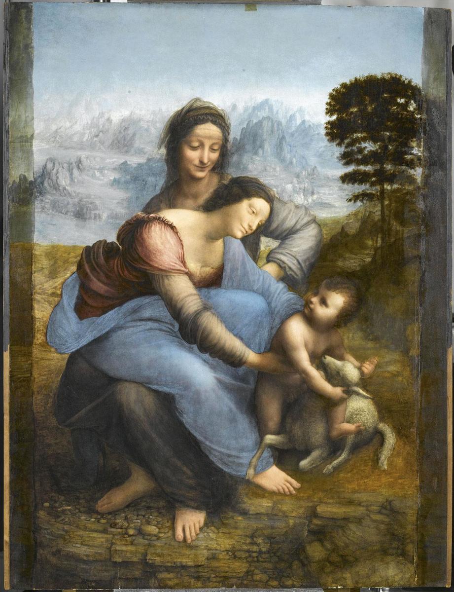Sainte Anne, la Vierge et l'Enfant jouant avec l'agneau (1503-1519)