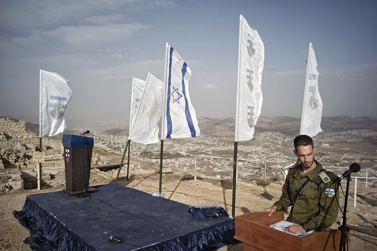 Tsahal, l'armée israélienne, contrôle le mont Gerizim, pourtant situé en Cisjordanie.