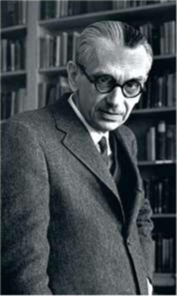 Le mathématicien d'origine autrichienne Kurt Gödel, photographié dans son bureau de l'Institute of Advanced Study (Princeton, New Jersey), l'un des plus prestigieux laboratoires de recherche au monde.