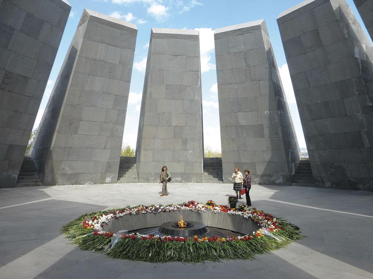 Le mémorial du génocide des Arméniens à Erevan.