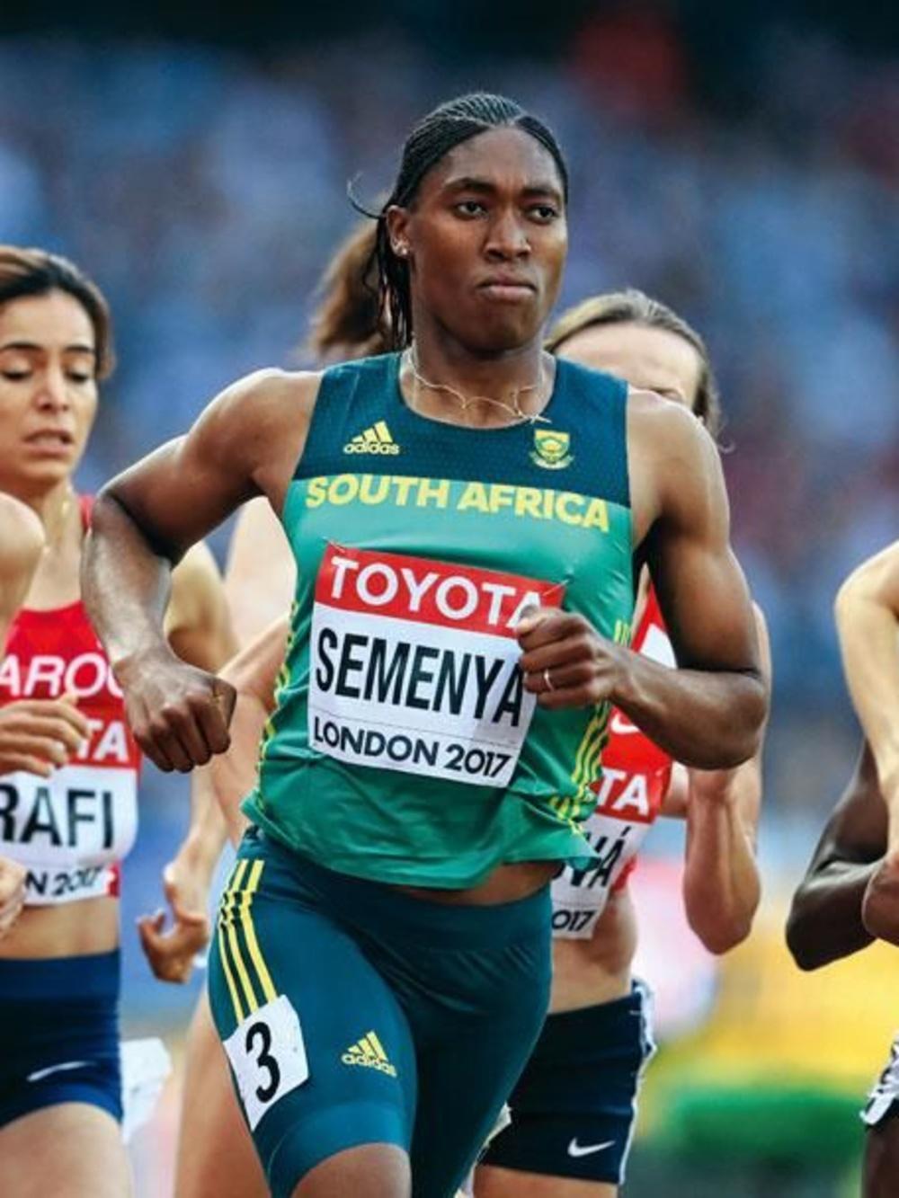 LA sud-africaine Caster Semenya aux Championnats du Monde IAAF 2017 au London Stadium.