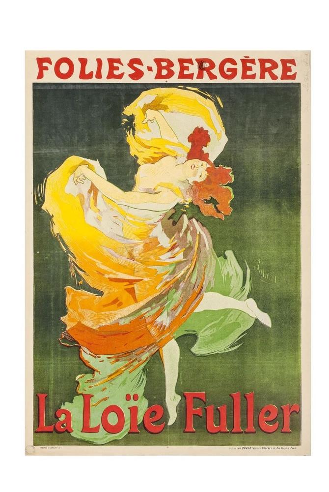 Folies-Bergère. La Loïe Fuller, Jules Jean Cheret, 1893.