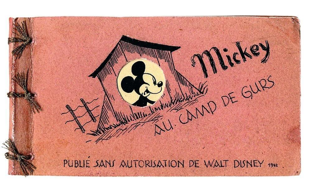 Mickey au Camp des Gurs, dessiné à Auschwitz par Horst Rosenthal.