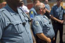 Des membres de la police de Ferguson aux Etats-Unis.