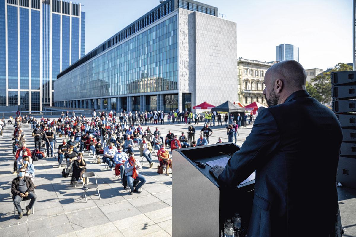 En septembre, la FGTB tenait sur une esplanade bruxelloise un congrès très sage.