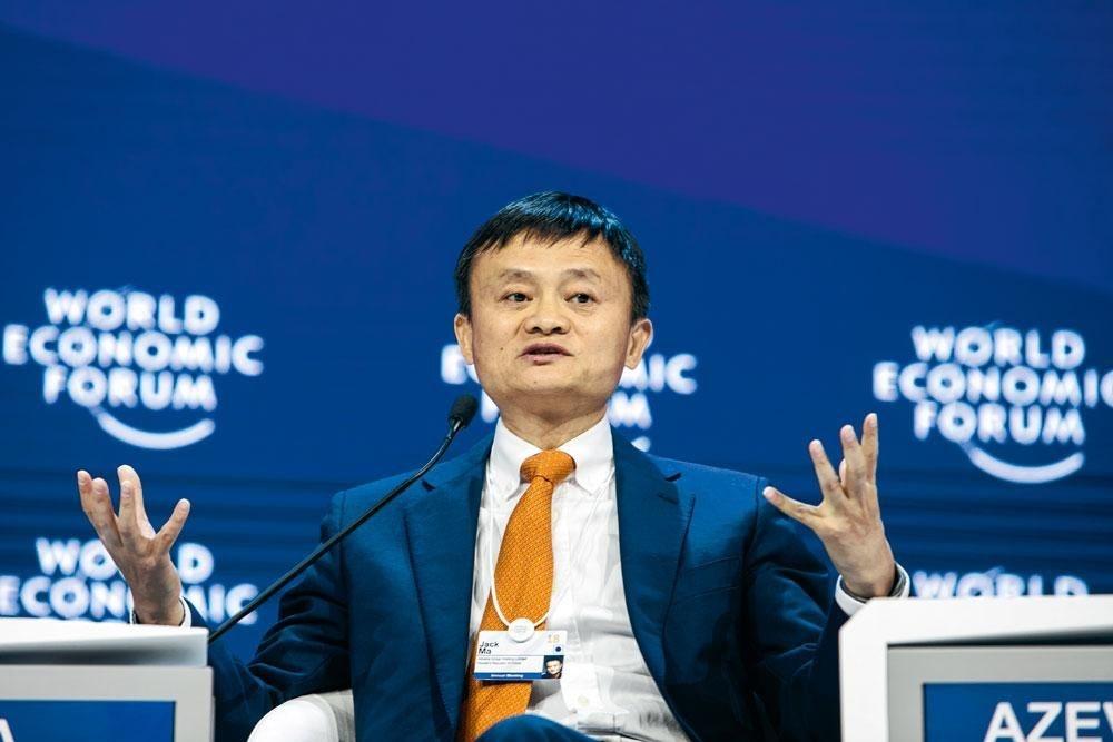 Jack Ma (Alibaba) au Forum économique de Davos.