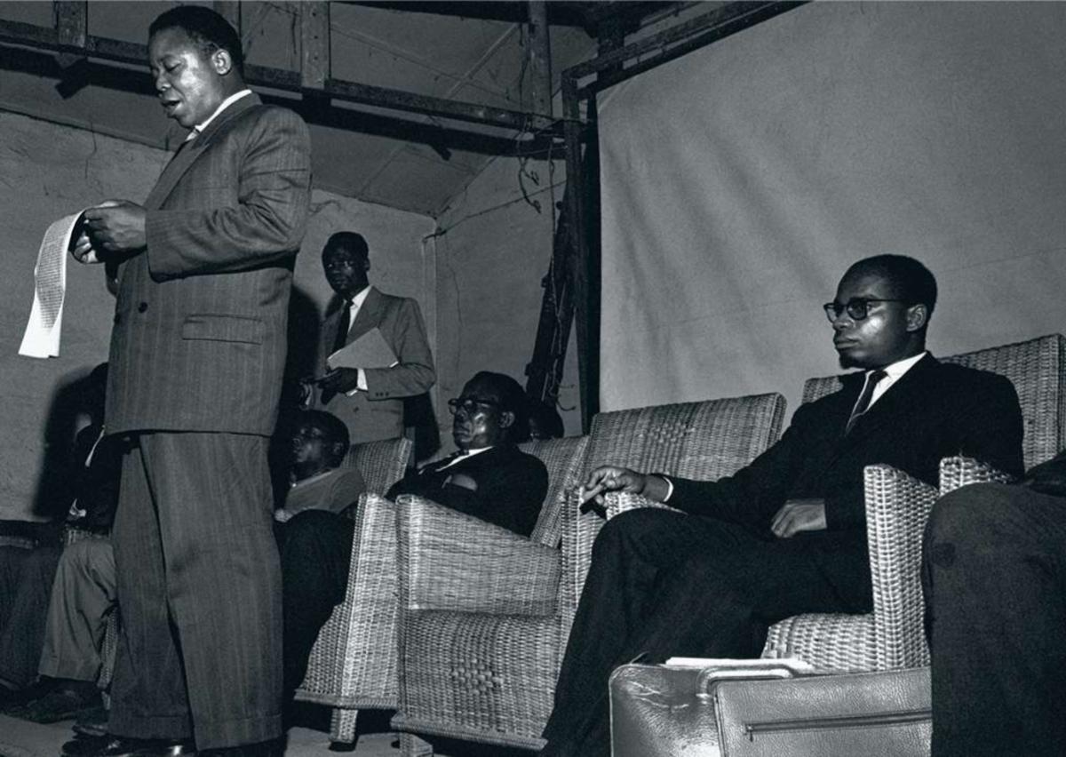 Discours de Joseph Kasa-Vubu à Kisantu, vers 1960.
