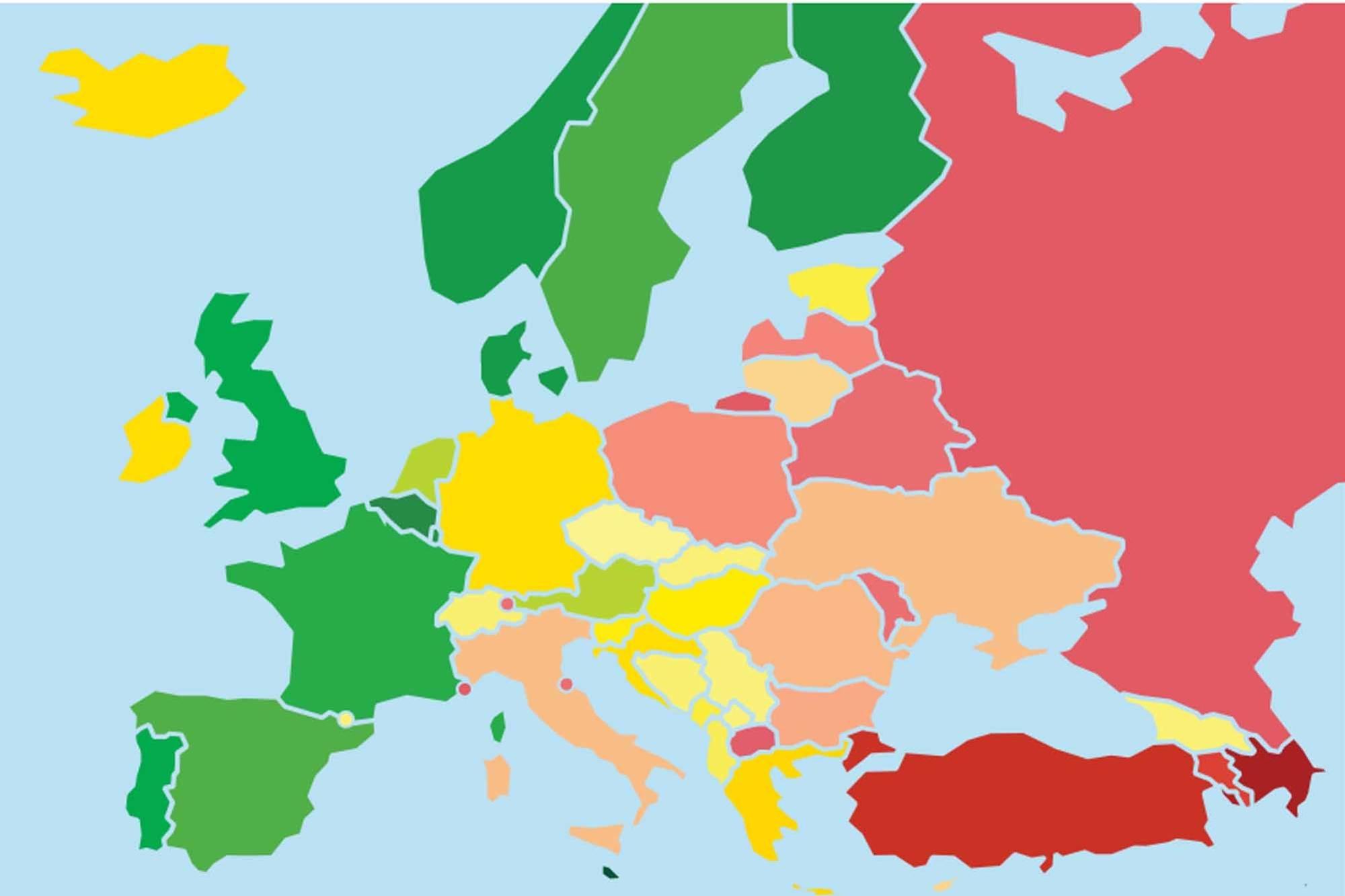 Droits LGBT: la situation en Europe (carte)