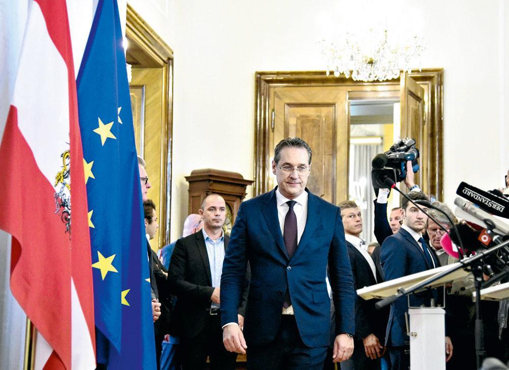 Heinz-Christian Strache, le leader autrichien du Parti de la Liberté (FPÖ) et poids lourd de la coalition gouvernementale avec les conservateurs de l'ÖVP : l'Ibizagate ternit considérablement l'image de sa formation politique.