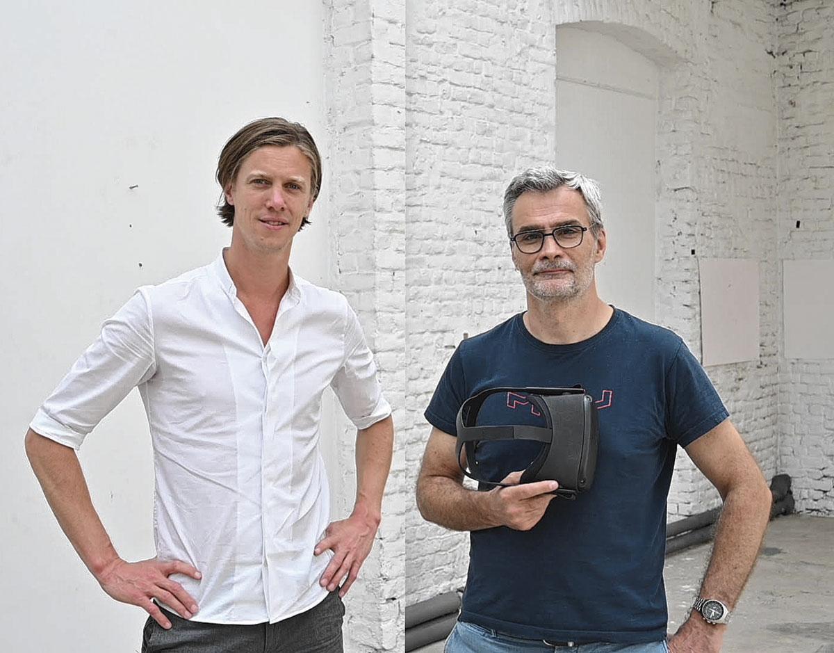 Matthieu Labeau et Tristan Salomé, deux des cofondateurs de PresenZ VR.