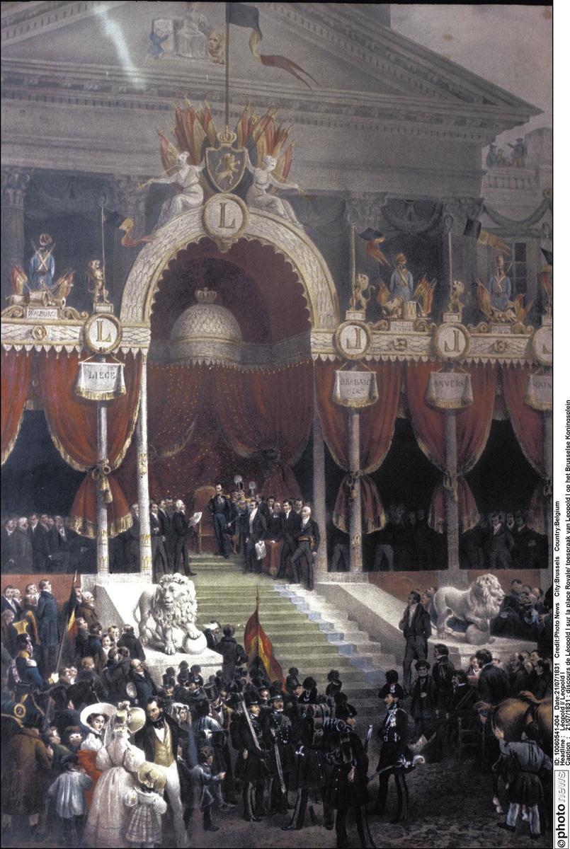 Léopold Ier prête serment le 21 juillet 1831 : les républicains mèneront la vie dure au premier roi des Belges.