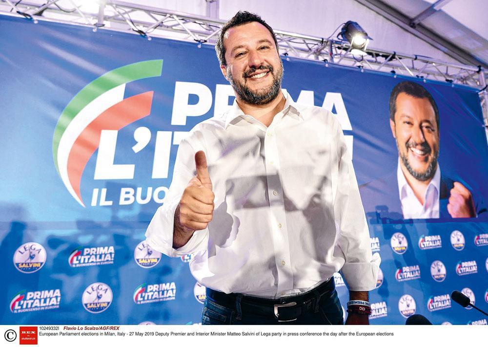 Matteo Salvini et la Ligue ont réalisé la plus forte progression du groupe des droites extrêmes et radicales.