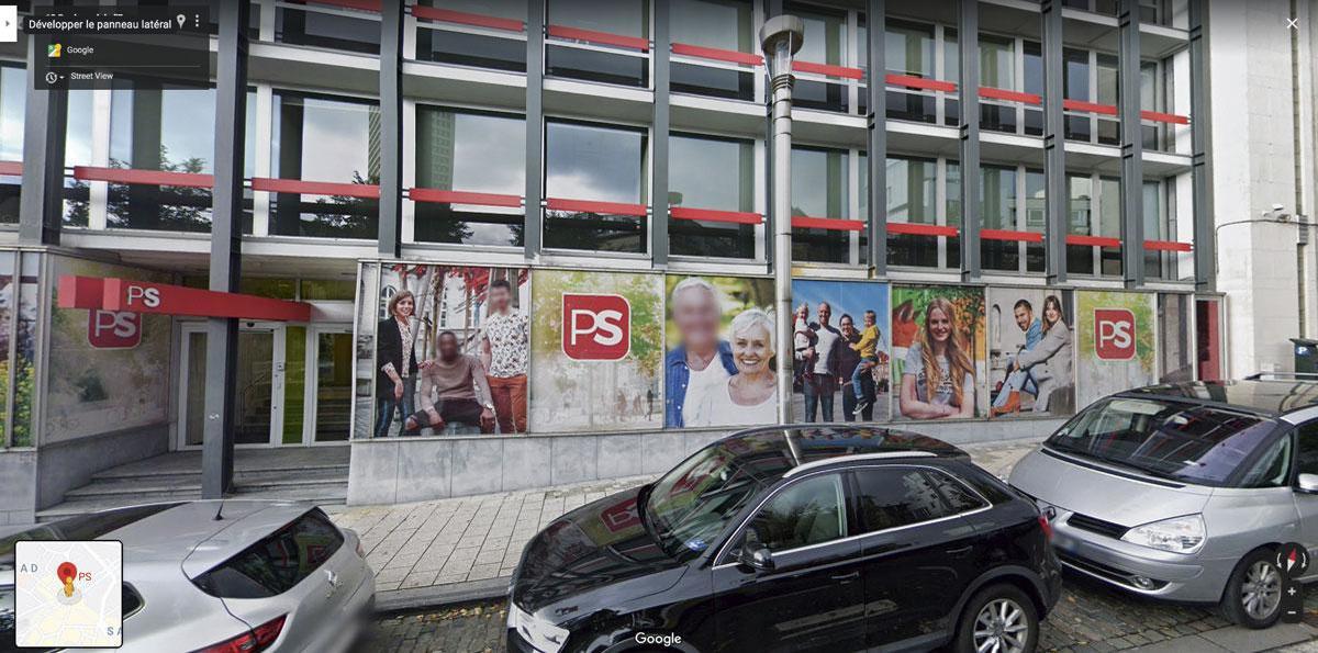 Laurie Maréchal, conseillère communale à Verviers, a fait enlever sa photo de la facade bruxelloise du siège du PS.