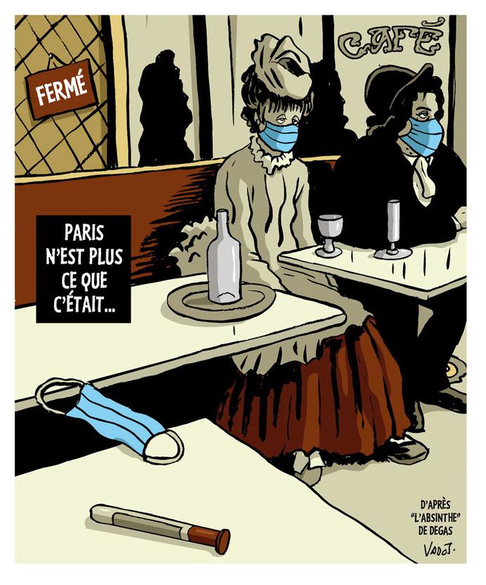 Paris ferme ses bars pour au moins deux semaines, afin d'éviter la propagation du coronavirus.