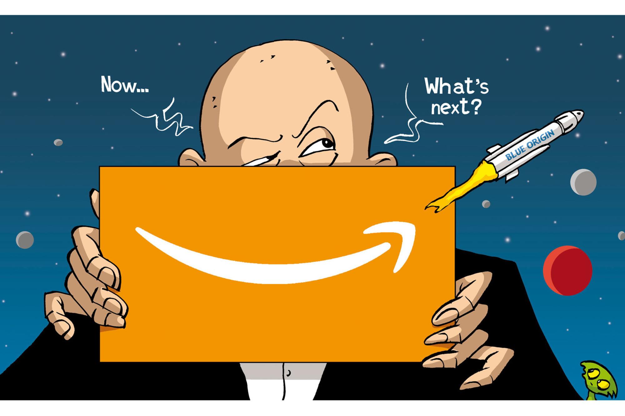 Jeff Bezos quitte la direction d'Amazon et s'apprête à s'envoler dans l'espace.