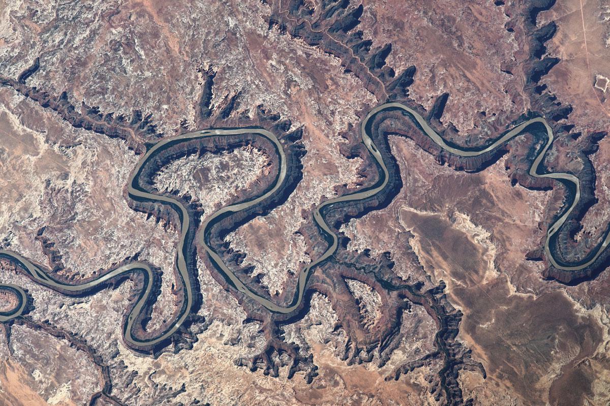 Aux Etats-Unis, la Green River se tortille telle un serpent. 
