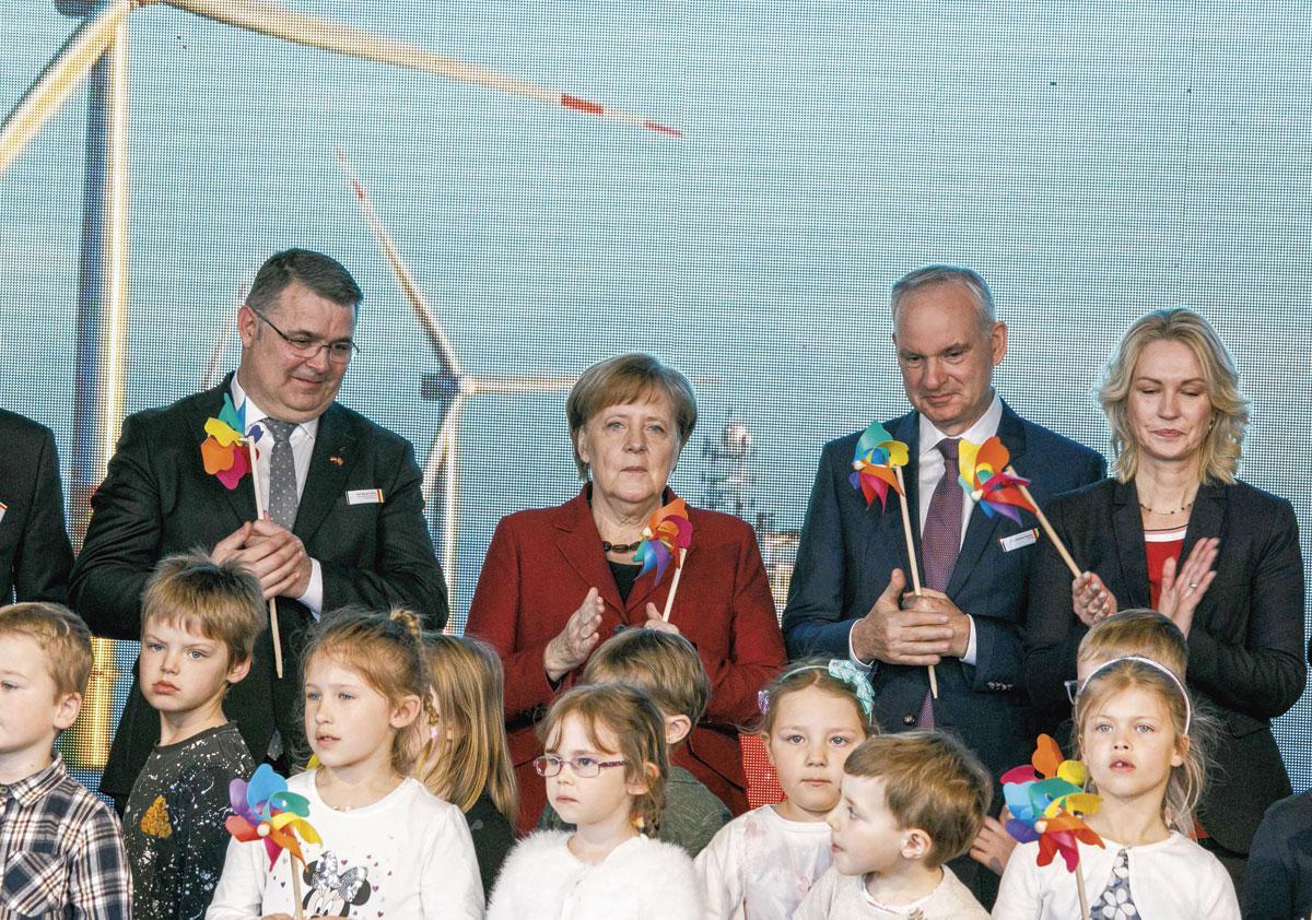 En avril 2019, Angela Merkel inaugurait le parc éolien Arkona, le plus grand de la mer Baltique, situé au large de l'île de Rügen: le pari des énergies renouvelables. 