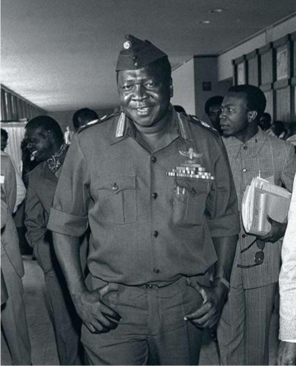IDI AMIN DADA PRÉSIDENT DE L'OUGANDA DE 1971 À 1979.