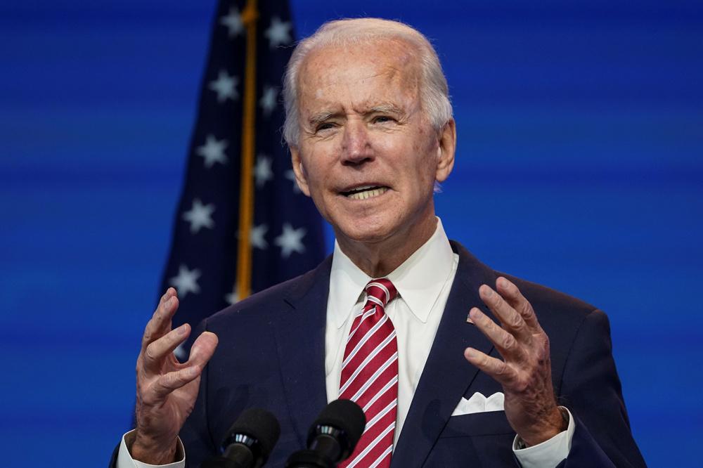 Joe Biden à Wilmington, le 16 novembre 2020