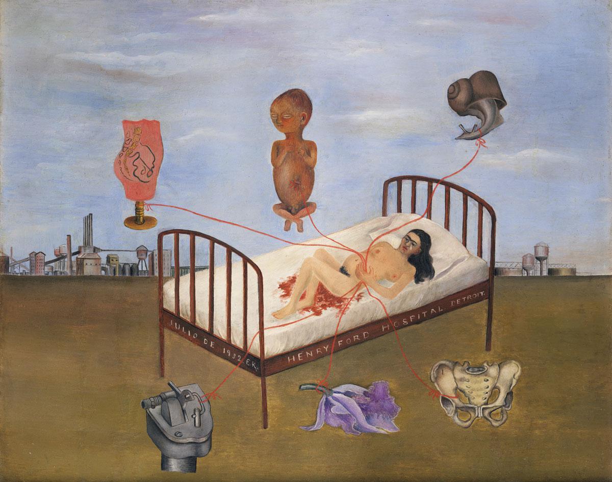 Cet autoportrait de 1932 est la transposition imagée d'un épisode douloureux, celui d'une fausse couche qui s'est produite la même année. Deux ans plus tôt, Kahlo avait déjà avorté pour raisons médicales. En conséquence, la maternité allait lui être à jamais refusée.
