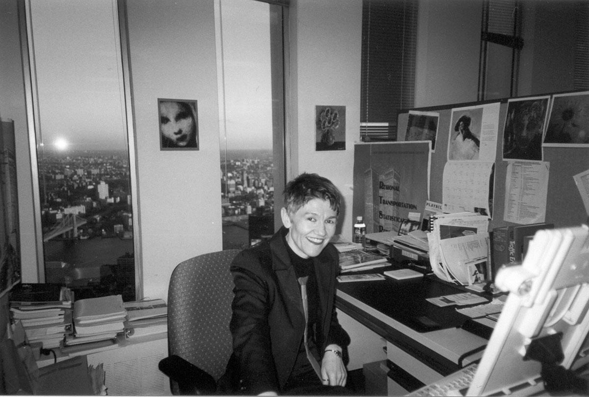 Leokadia Glogowski dans son bureau au 82e étage de la tour Nord du World Trade Center.