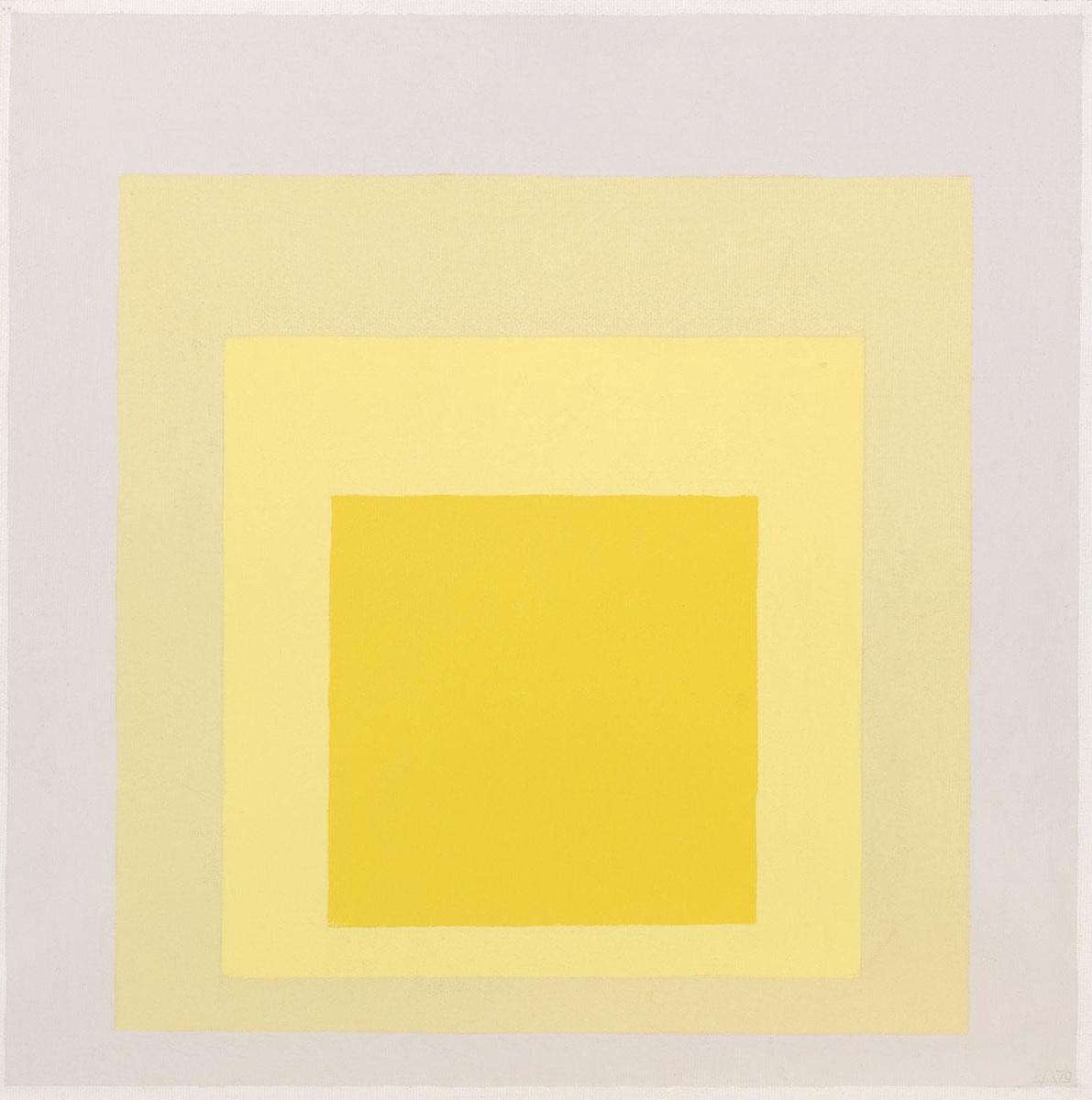 Josef Albers, Study for Homage to the  Square: Yes-Also, 1970.