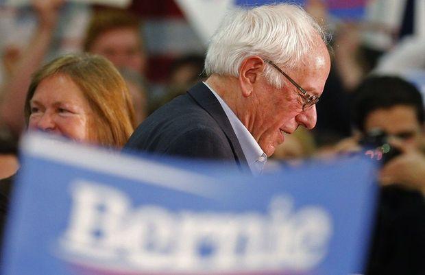 Bernie Sanders voert campagne in Waterloo, Iowa
